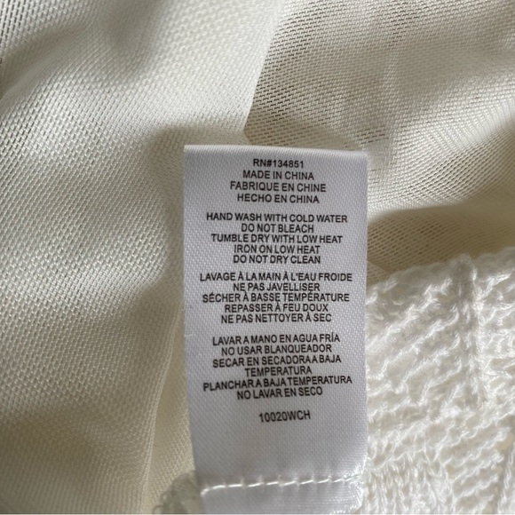 Wayf Crochet Pants Cream/White -‎ Size XL NWT - Picture 7 of 17